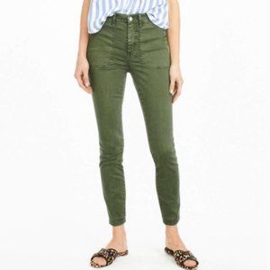 J. Crew Toothpick Pants in Olive Green